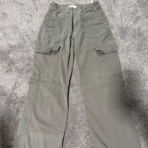 Zara Womens Khaki Cargo Pants